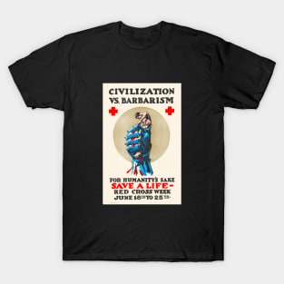 Civilization vs Barbarism T-Shirt